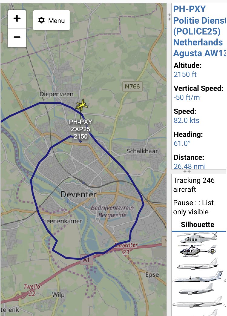 Landelijke eenheid maakt rondjes boven #deventer whats going on?!