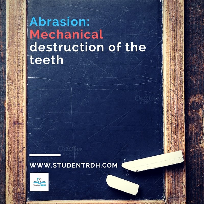 StudentRDH's tweet image. #SaturdayDefinitions #StudentRDH #Abrasion