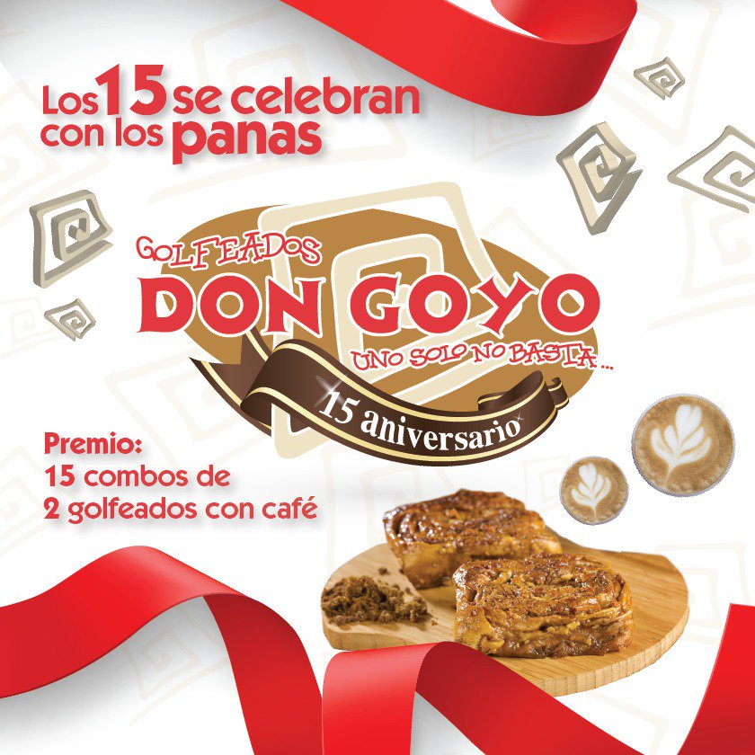 DonGoyo_VE's tweet photo. Particpa y gana uno de nuestros combos ¡Los 15 se celebran con los panas! https://t.co/pWBP11n07D
#AniversarioDonGoyo #Concurso #FelizJueves #Golfeado #Food #CCClider #Maiquetia #4Oct #CCCT #Unosolonobasta https://t.co/DzqQ0ziv5y