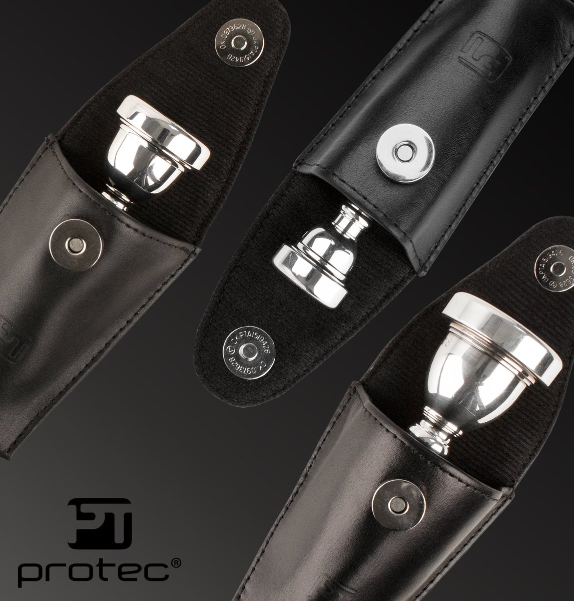 protecstyle's tweet photo. Magnetic #leather brasswind mouthpiece pouches. #trumpet #trombone #tuba #protecstyle https://t.co/7utGcxnaYn
