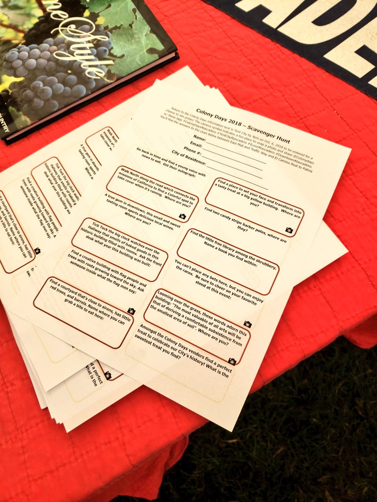 ColonyDays's tweet photo. Looking for a fun way to explore downtown Atascadero and Colony Days?? Stop by the Mercantile in Tent City and pick up a scavenger hunt, you can submit your completed form for a chance to win a prize! #colonydaysatascadero #tentcityatascadero #iloveatascadero https://t.co/I41PAEIE8z