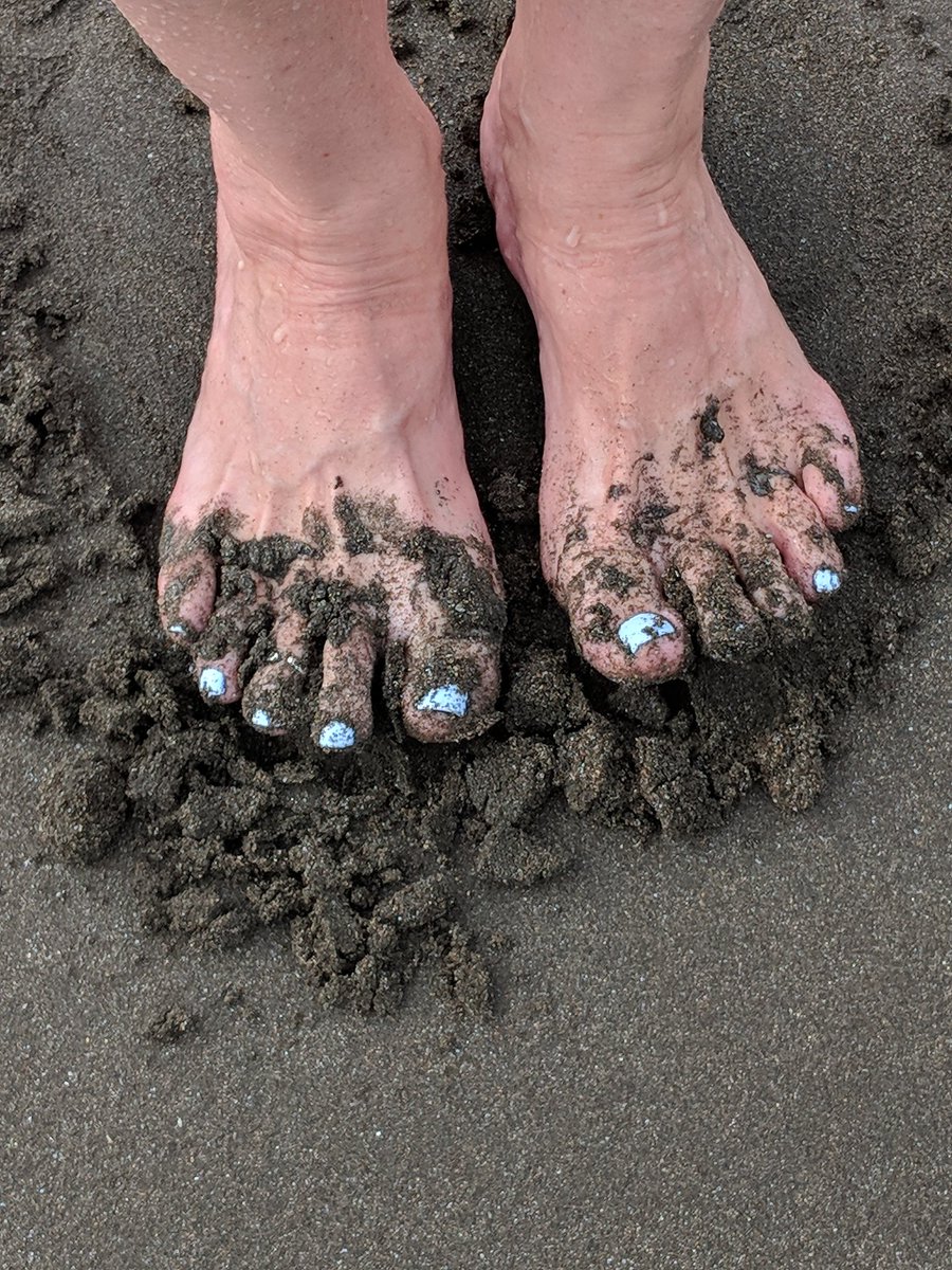 Black sand of Costa Rica. Now where is someone to clean My feet?!