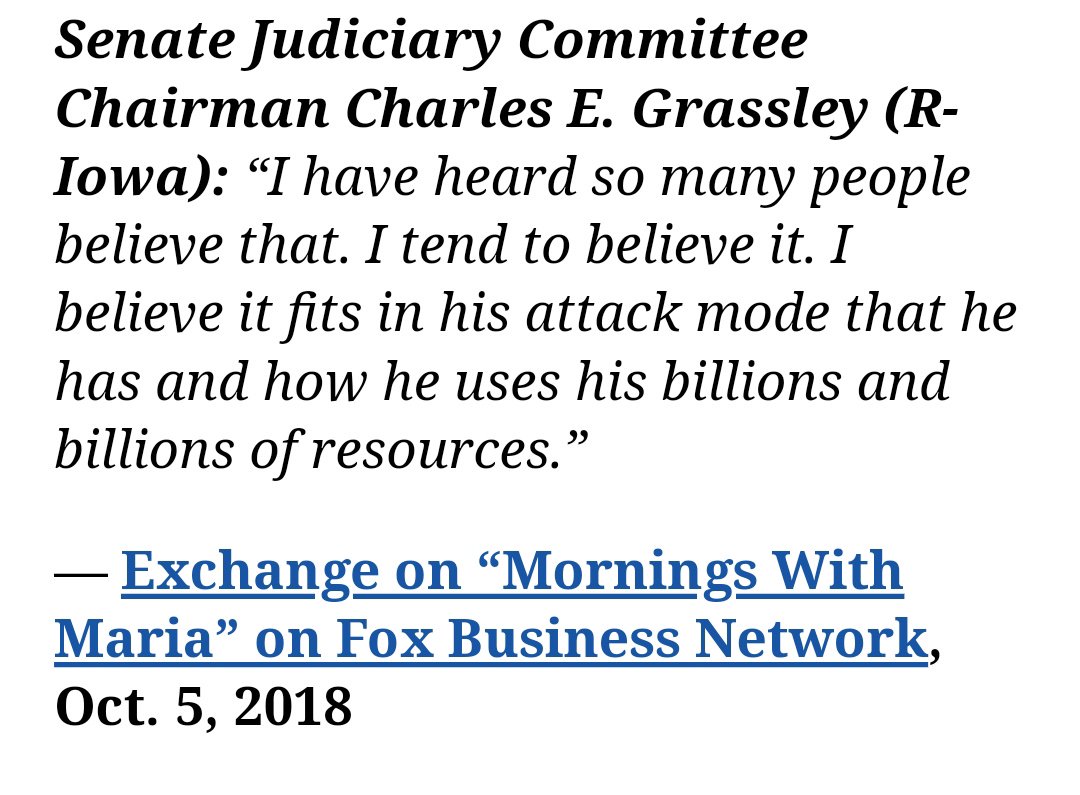 The Wapo article quotes  @realDonaldTrump,  @ChuckGrassley, and refers to conservative outlets who also point out that Soros $ is funding protesters.