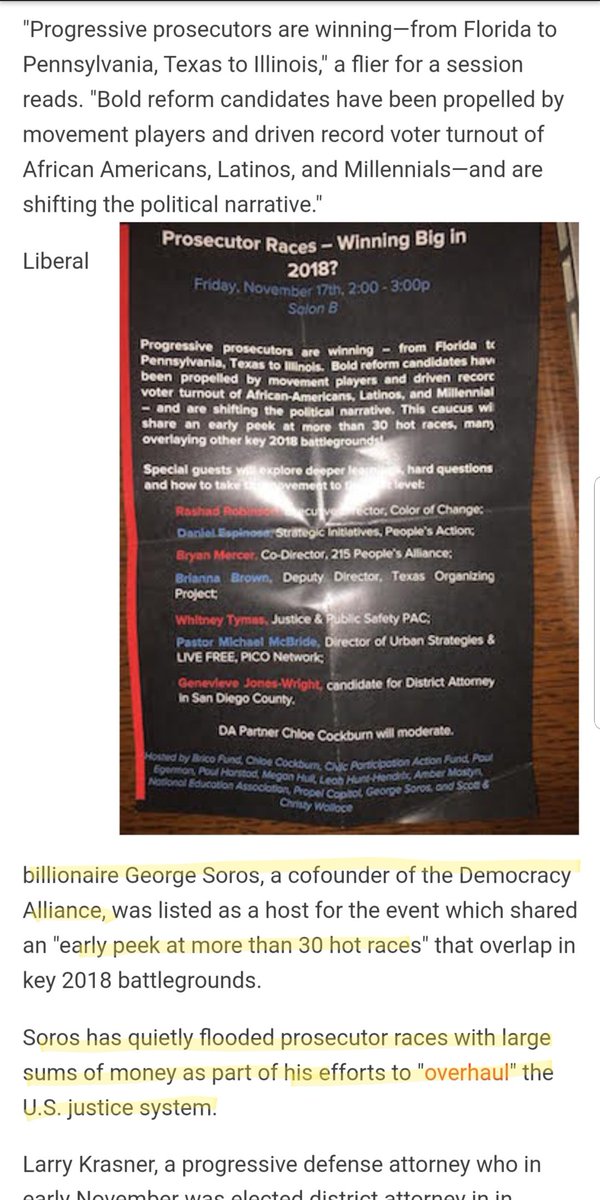 There's plenty of evidence revealing that Soros has had a hard on for SCOTUS seats, District Atty seats, etc. His aim is to "overhaul" the justice system, backing "progressive prosecutors" by funneling dark money through his organizations.