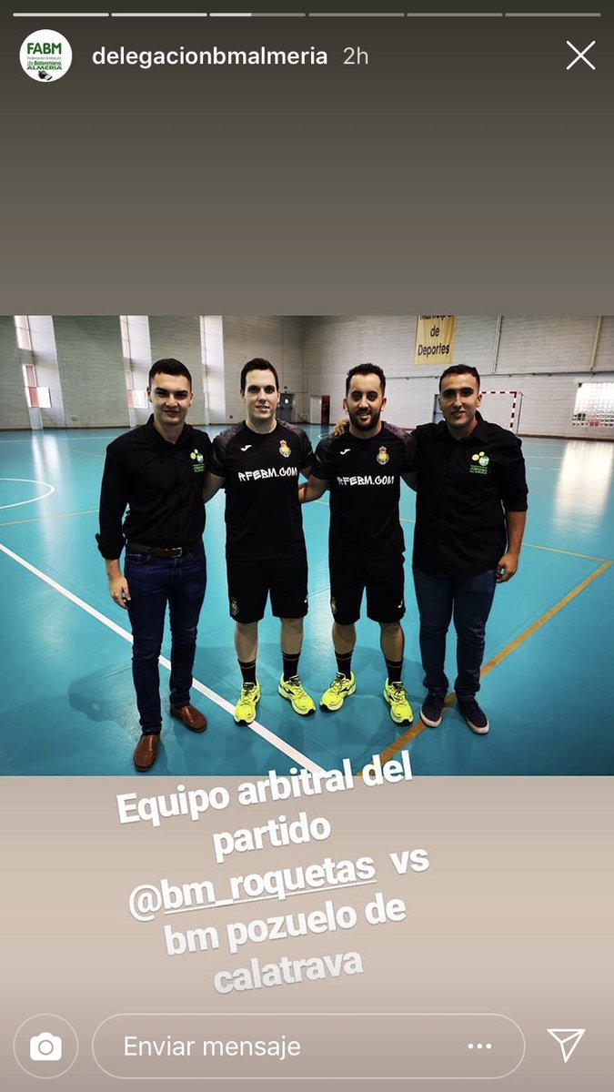 El equipo arbitral en el encuentro entre <a href="/BM_Roquetas/">Club Balonmano Roquetas</a> y <a href="/BMPozueloCva/">Club Balonmano Pozuelo de Cva.</a> encantados de recibiros en Almería <a href="/ManuBarrera1023/">Manu Barrera</a> y <a href="/davidgallego77/">david gallego</a> 🔝 mesa @JoaquinGC95 #Mihai