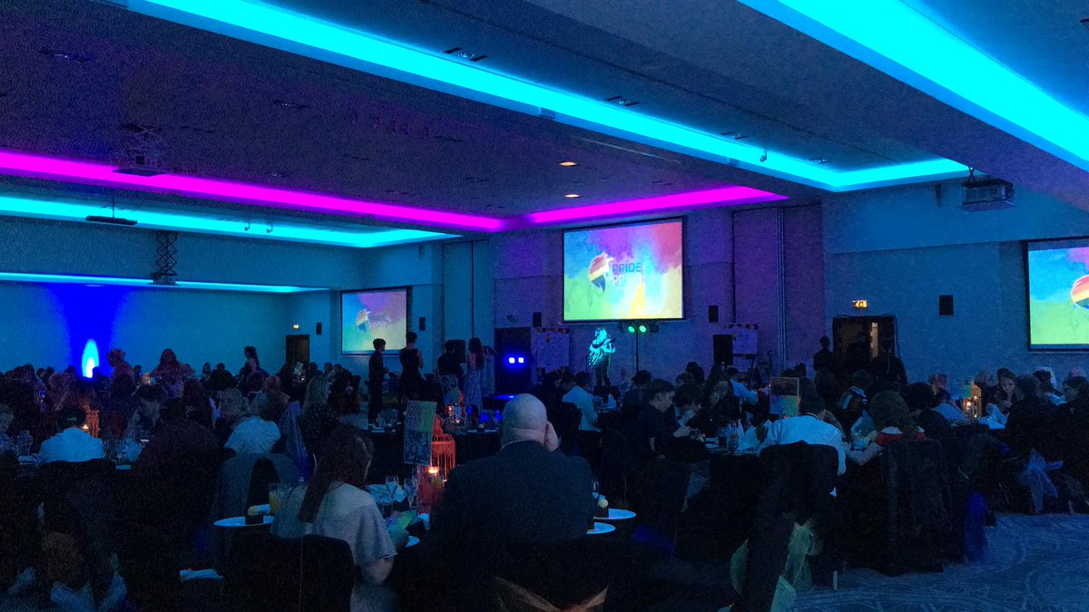 KPSS_Pastoral's tweet photo. Glasgow's first ever Pride Prom! Pupils and staff enjoying entertainment from local talent, gourmet food and mocktails. #PridePromsProject https://t.co/oWVKQVT50A