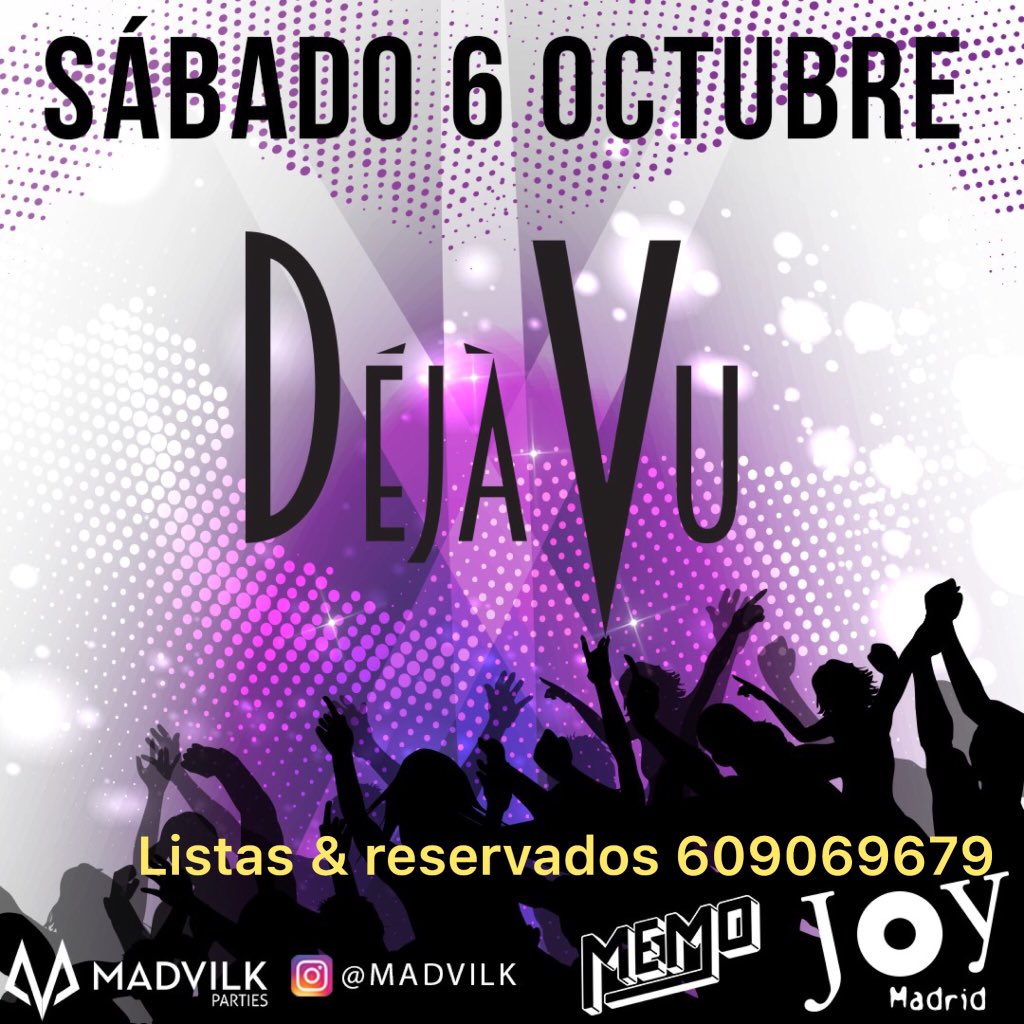 VoyporListas's tweet photo. La mejor sesión de sábados en #JoyEslava #Madrid!!!
ENTRA GRATIS
Listas & Reservados
📩609069679
#sabado #chicasgratis #rrpp #listasvip #listasvipmadrid #listasjoy https://t.co/vCyox3uW1B