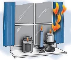 LimerickFire's tweet photo. Are candles placed safely in your home? Place candles:
✅ On a sturdy holder that won’t tip over.
✅ Away from curtains/blinds, especially if windows open.
✅ Away from kids.
✅ Extinguish before bed.
Fire takes hold in minutes,candles extinguish in seconds
#STOPfire #18FSW https://t.co/9zyEOJOuyw