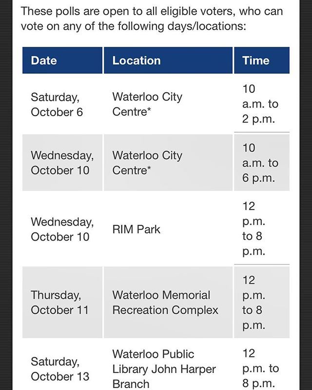 #fyi - Advanced voting begins today! #municipalelections