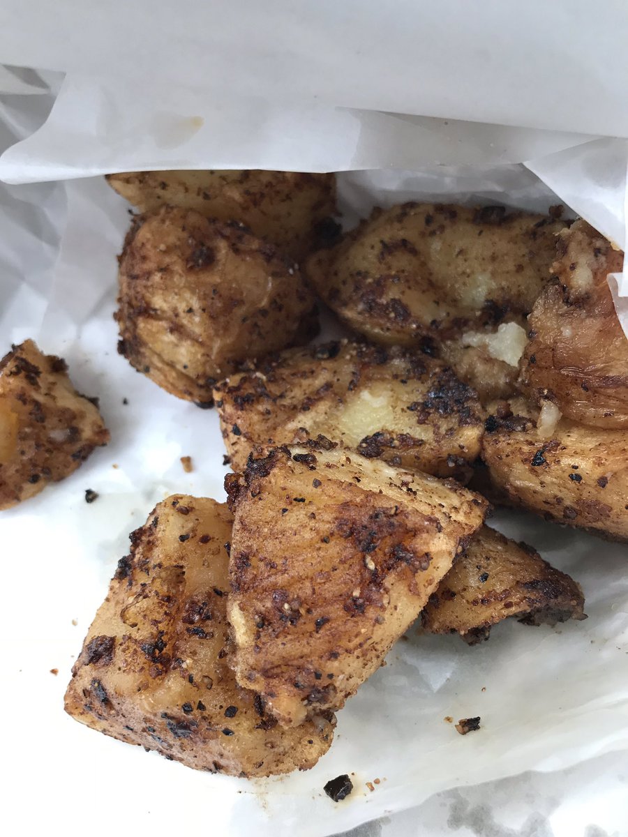 LouMWrites's tweet image. The highlight of today (other than catching up with some friends and their kids) was this delicious bag of utter filth! #noregrets #donotjudgeme #southernfriedpotatoesarelife