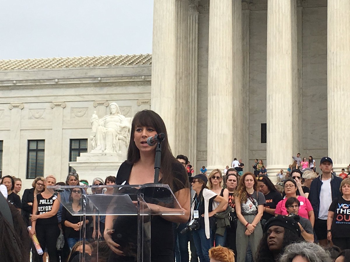 "To all the survivors...What happens today or tomorrow will not dispute the validity of your truth." —Danielle Campoamor #NoJusticeNoSeat