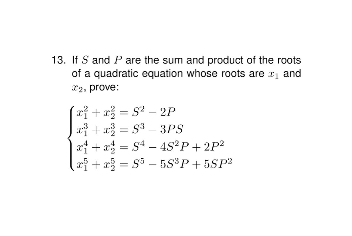 ProblemWhiz's tweet photo. For #Solution, see #Problem 13 at: https://t.co/UUGkxQ2Q16
#math #maths #algebra #highschool #college #mathchat #problem #think #Mathematics #standardtest #satchat #highschooltest #test #exam #teachers #students #teacher #Mathquestion #Mathproblem #quadratic #equation #roots https://t.co/hO4uHqrrwt