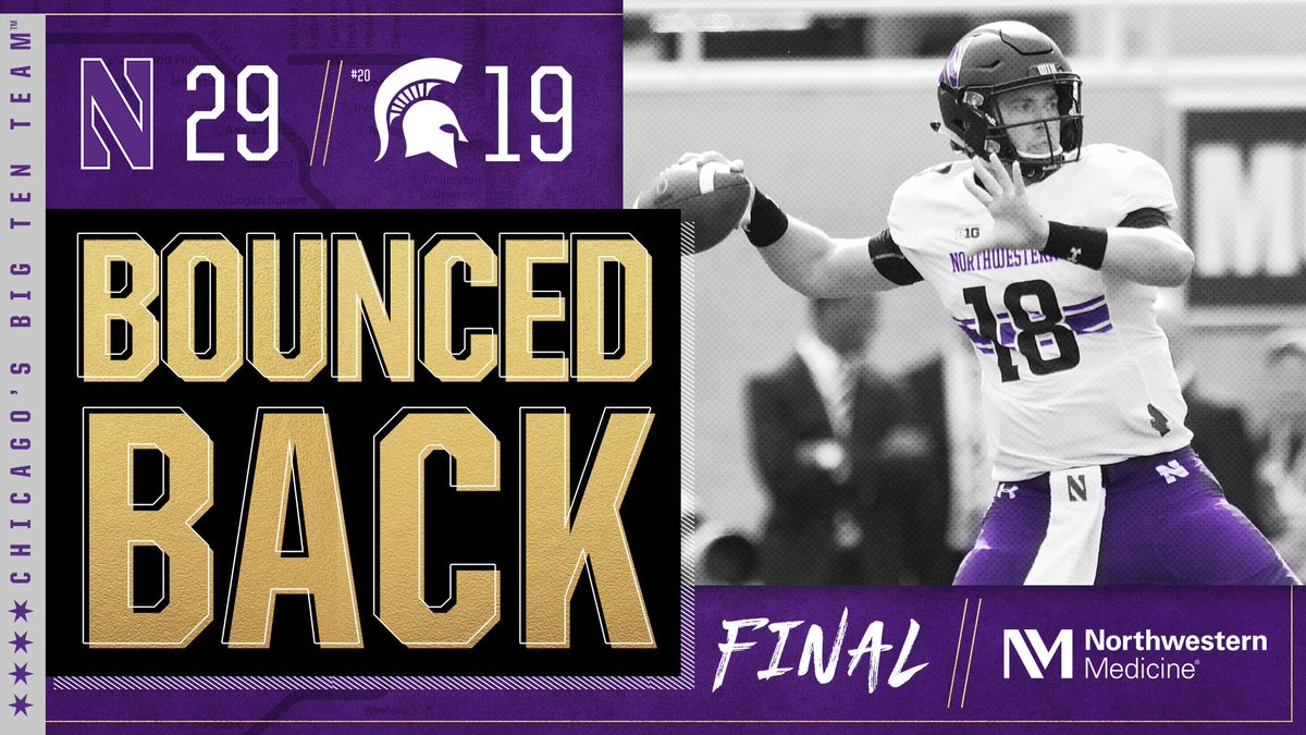 NUFBFamily's tweet photo. Spoiled the homecoming party for Sparty. #B1GCats https://t.co/CcNTkNxZ7y