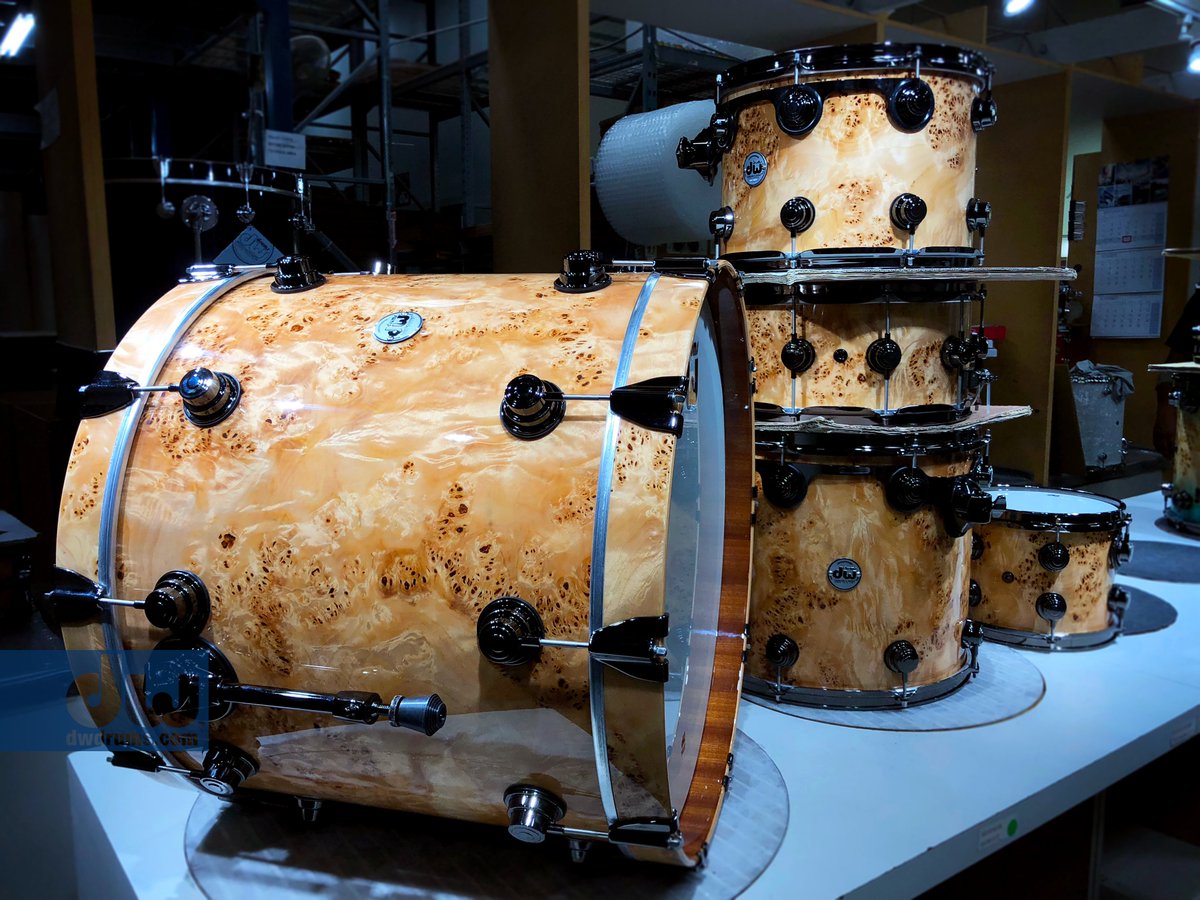 dwdrums's tweet photo. A naturally awesome Mapa Burl Lacquer finish over Maple/Mahogany Shells! Is there anything better? #dwdrums #dwiscustom https://t.co/gcbjFjjiRj