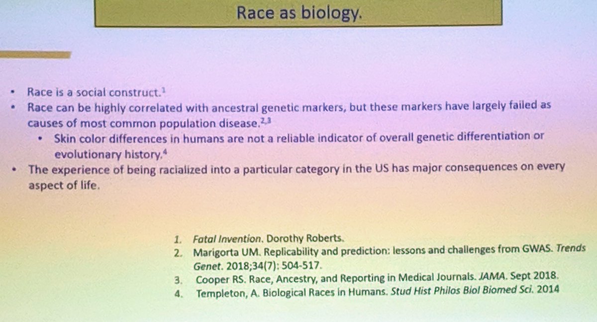 This slide, by @KemiDoll, should preceed any presentation on racial disparities in #healthcare #MahaloACOG @ACOG_District8