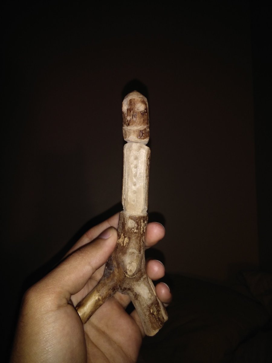 MaritaCartwrig1's tweet photo. @IntroVisCult 'The Power of the Gaze': I hold in my hand a figure I (badly) carved myself. I formed it with my hands, but so too do I form it with my eyes; my perception and judgment of it is mine and mine alone, and thus, I have power over it. #FS1008abdn https://t.co/UZKx9aH1YO
