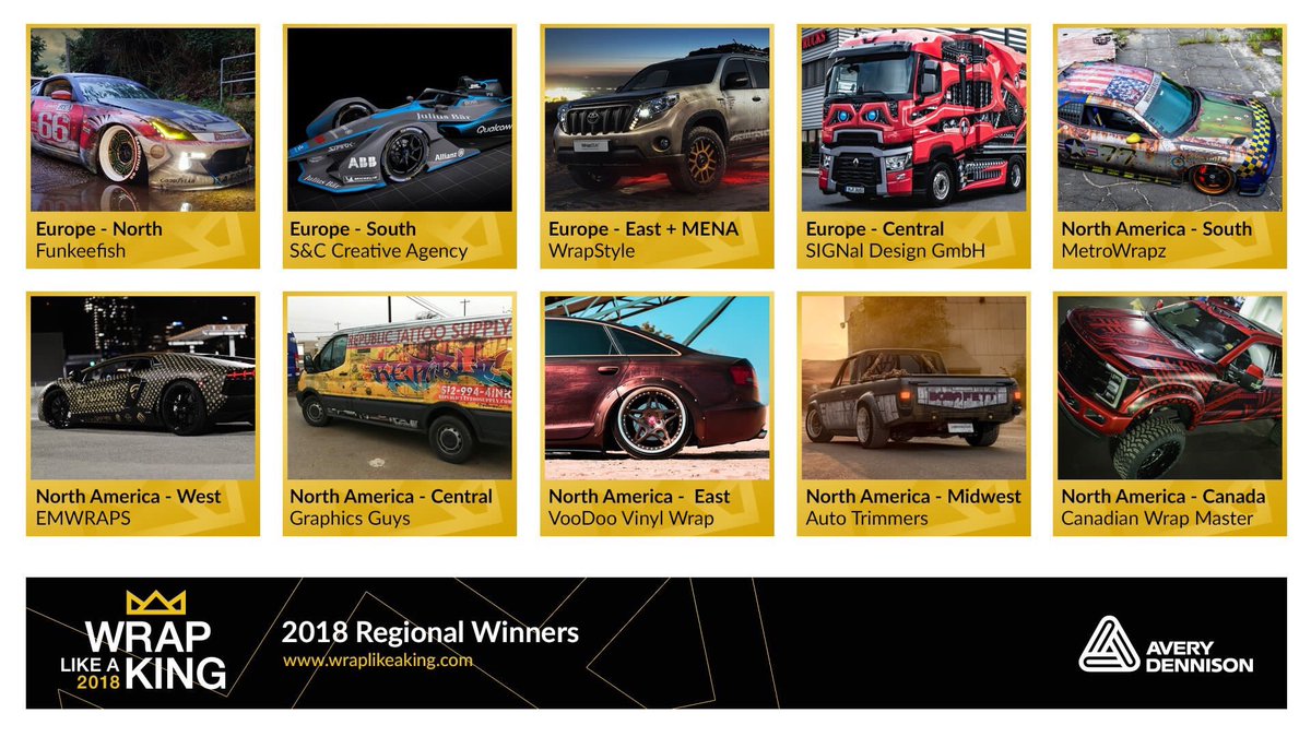 ADGraphics_NA's tweet photo. #WrapLikeAKing Continental Winners are coming later in October. Stay tuned to see who’s going to the final round at #SEMA2018! https://t.co/JQBGs0DWKU