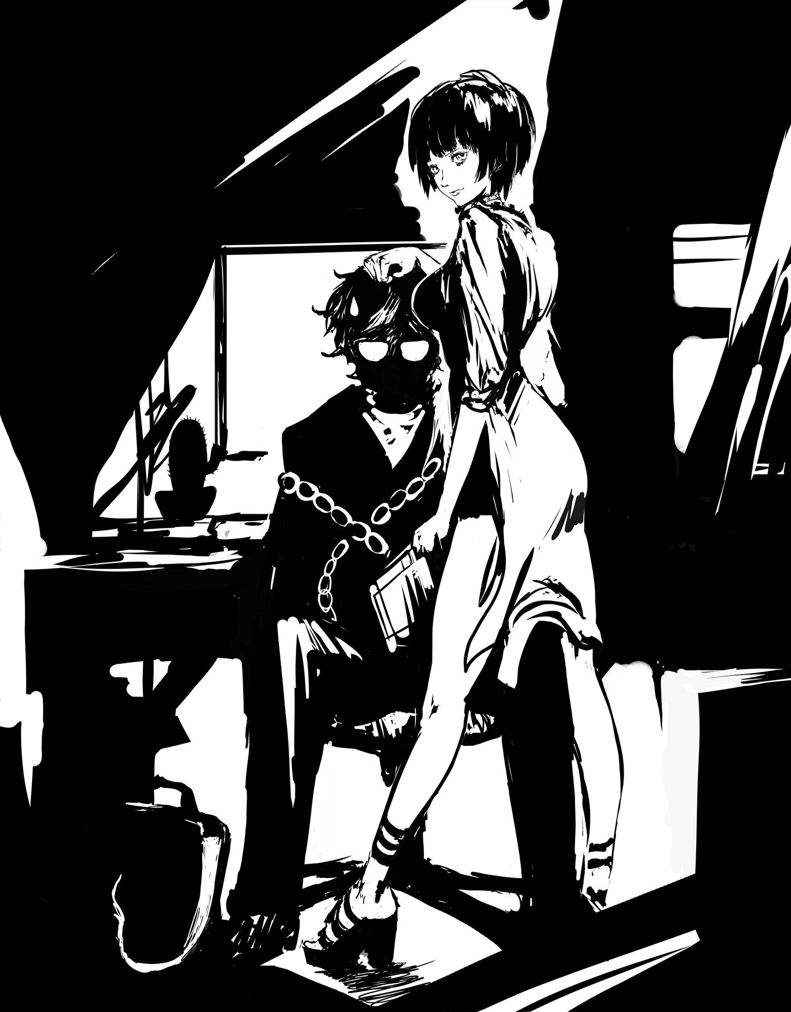 Re Dye Tae Takemi Inktober Doodle Request By User Rei Ayameme Persona5 P5a Fanart ペルソナ5