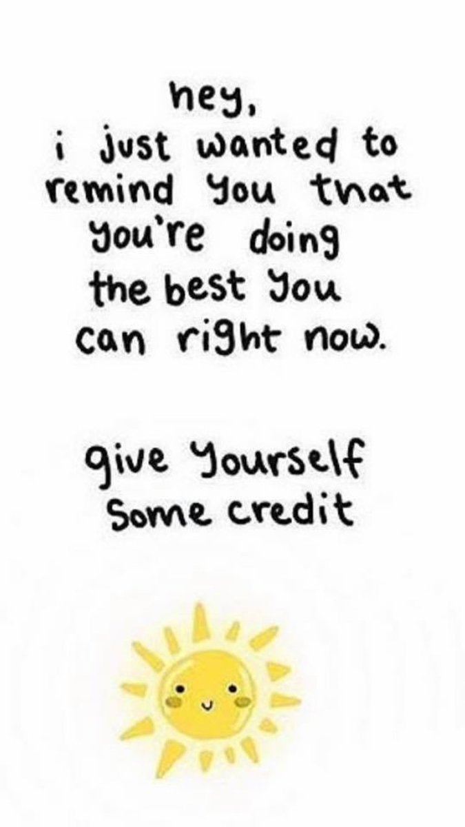 A little reminder for you #WeekendWisdom #eycs #giveyourselfsomecredit
(Credit: Anxiety and I)