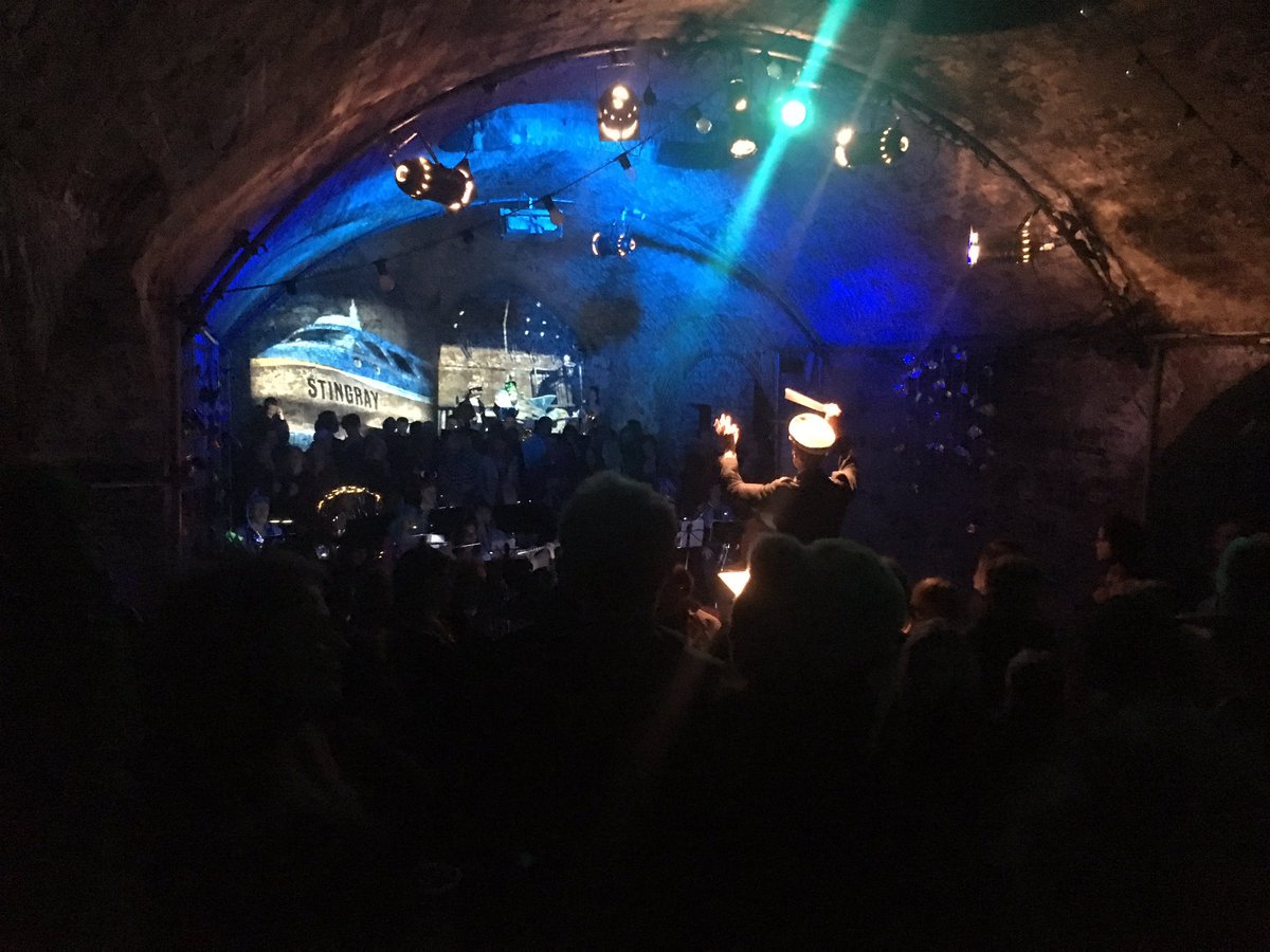 FringeArtsBath's tweet photo. Wowzers: a giant aquatic orchestra, an amazing conductor, an acrobatic male seahorse birthing baby bubbles, and we met King Neptune himself. ’Insight Ensemble Goes Under The Sea’ was an amazing way to consume orchestral work, thank you @insightensemble &amp; @LocoKlub xxx https://t.co/pysUIYpBGr