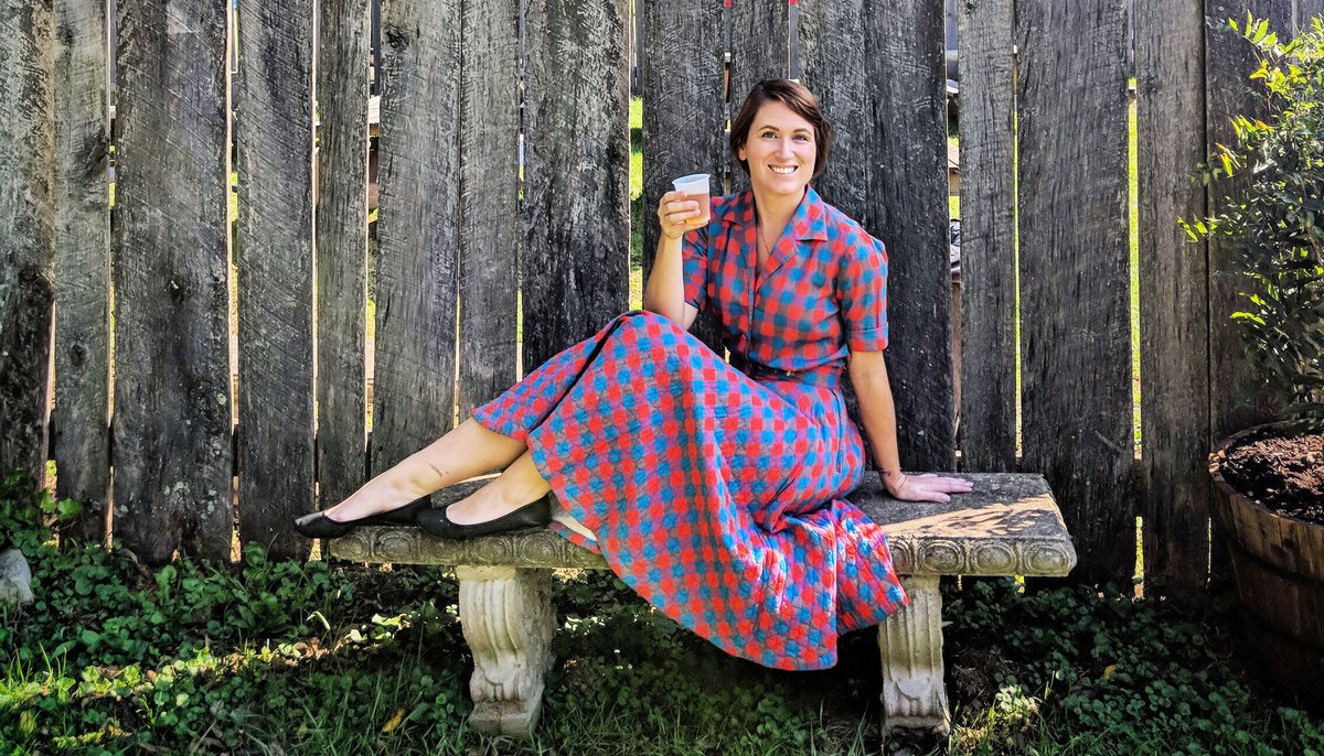 heartfeltlauren's tweet photo. Showed up to @OhioRenFest #HighlandWeekend as #ClaireFraser of @Outlander_STARZ - original vintage late 40's plaid dress and whisky, I hope she'd approve! I'm no @caitrionambalfe, but I tried. π΄σ §σ ’σ ³σ £σ ΄σ Ώ Where's my #JAMMF? https://t.co/352RHGAXHx
