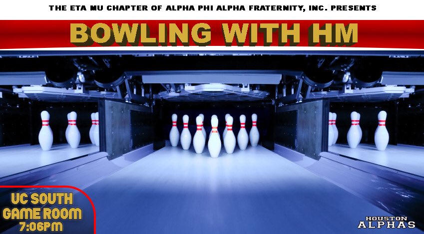 Hank_McCoy417's tweet image. Ending off #HMAlphaWeek with bowling at the UC for free ‼️