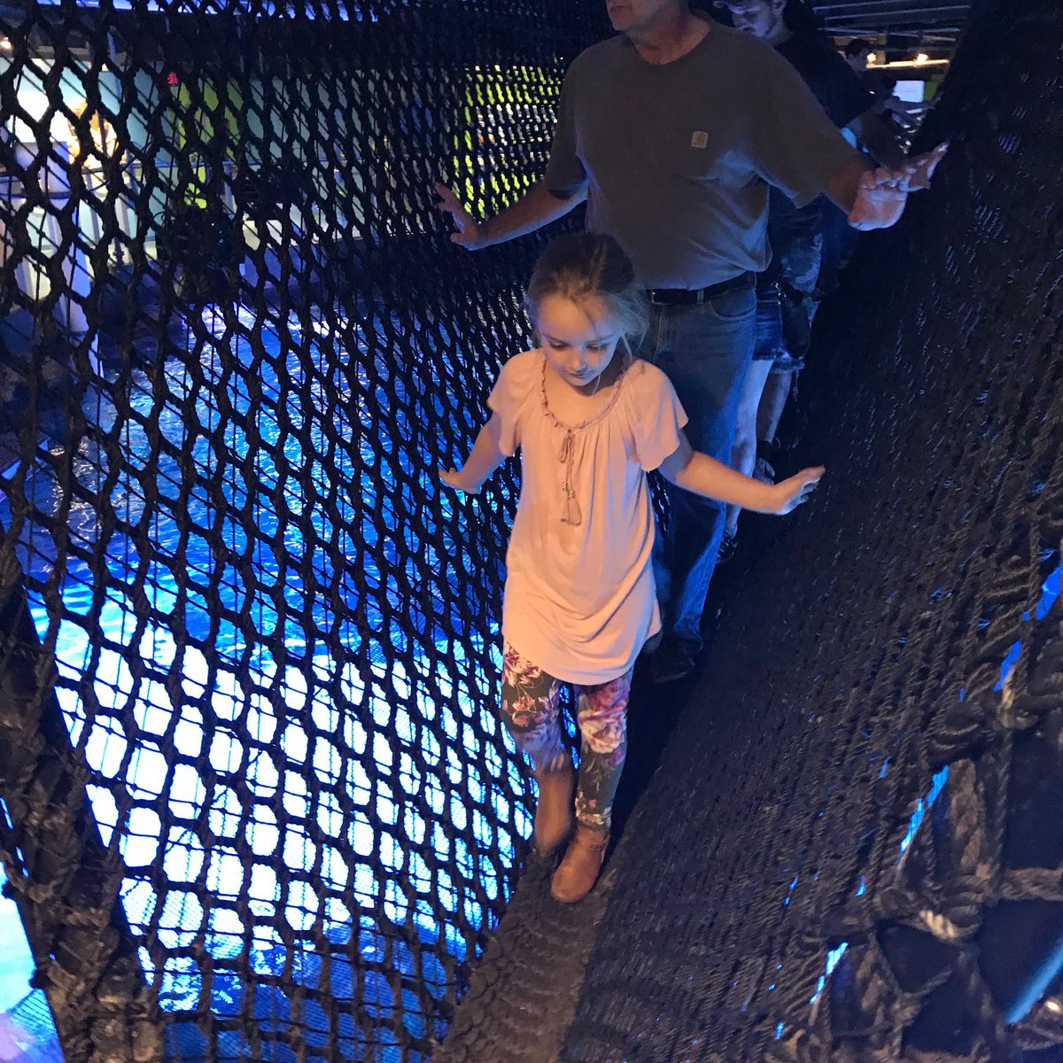 beccarouvier's tweet photo. #whew! We made it across #sharkbridge ⁦@NewportAquarium⁩ but just barely! 🧜🏻‍♀️ https://t.co/G96VmFl5T3