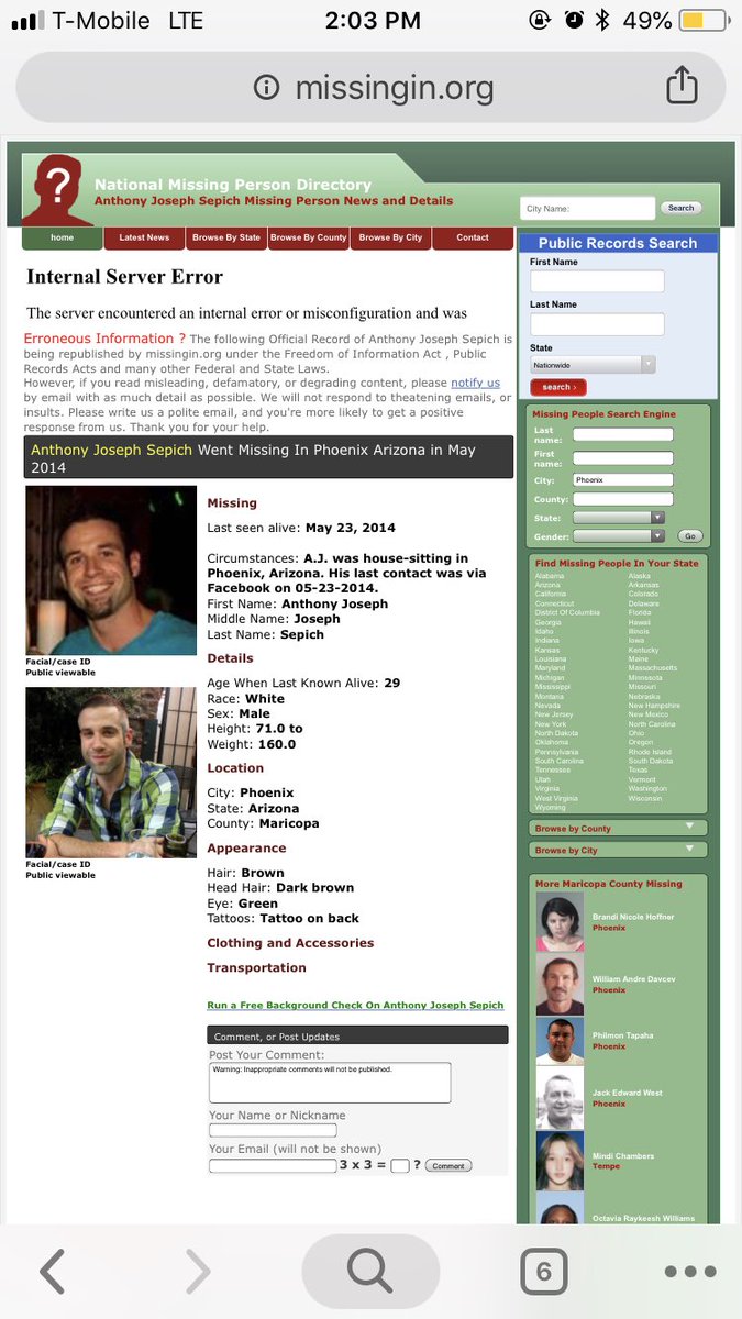 bigbrandmoves's tweet photo. Anyone else remember when mountain vista hired a person that was literally nationally registered as a missing person https://t.co/7DyIk9wsbZ