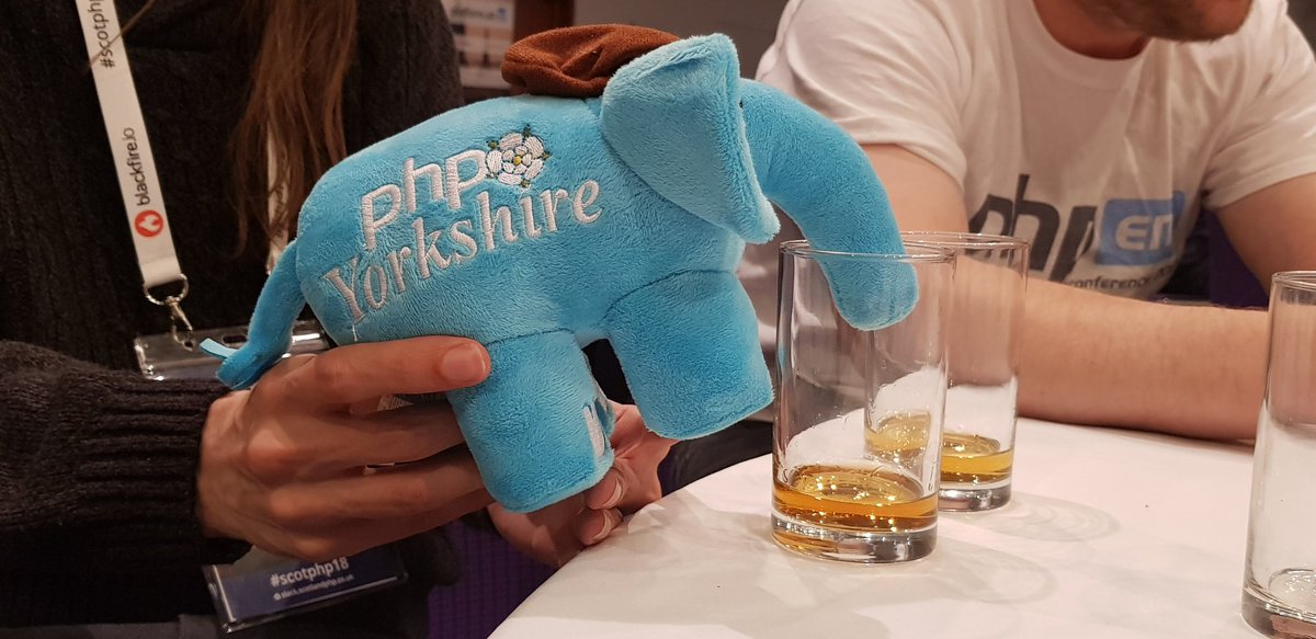 Ginamulderrig's tweet image. When @phpyorkshire meets @scotlandphp #scotphp18