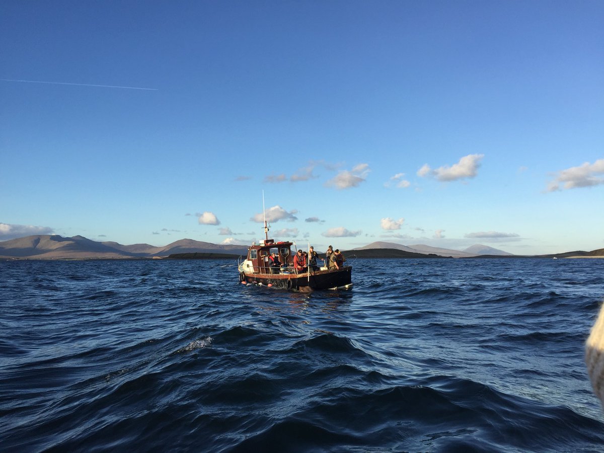 haleydolton's tweet photo. Ace day tagging skate with @AlexGrace1008 off #Ireland!! @PelagicLabQUB @nicklpayne @sunfishresearch @DrMJWitt #TheHelm https://t.co/ZCtJ0fvuVz