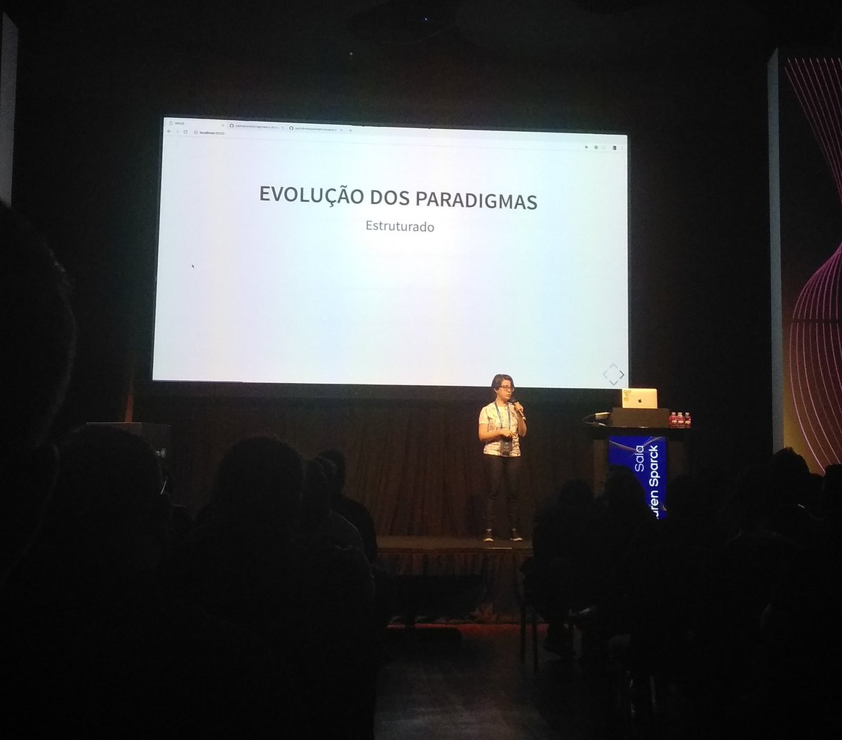 vmartinsweb's tweet photo. Aplicando conceitos SOLID no dia-a-dia para obter um código OO consistente 
Paula Grangeiro @paulagrangeiro 
#InterCon18 
#InterCon2018 https://t.co/EmWN1ao8QL