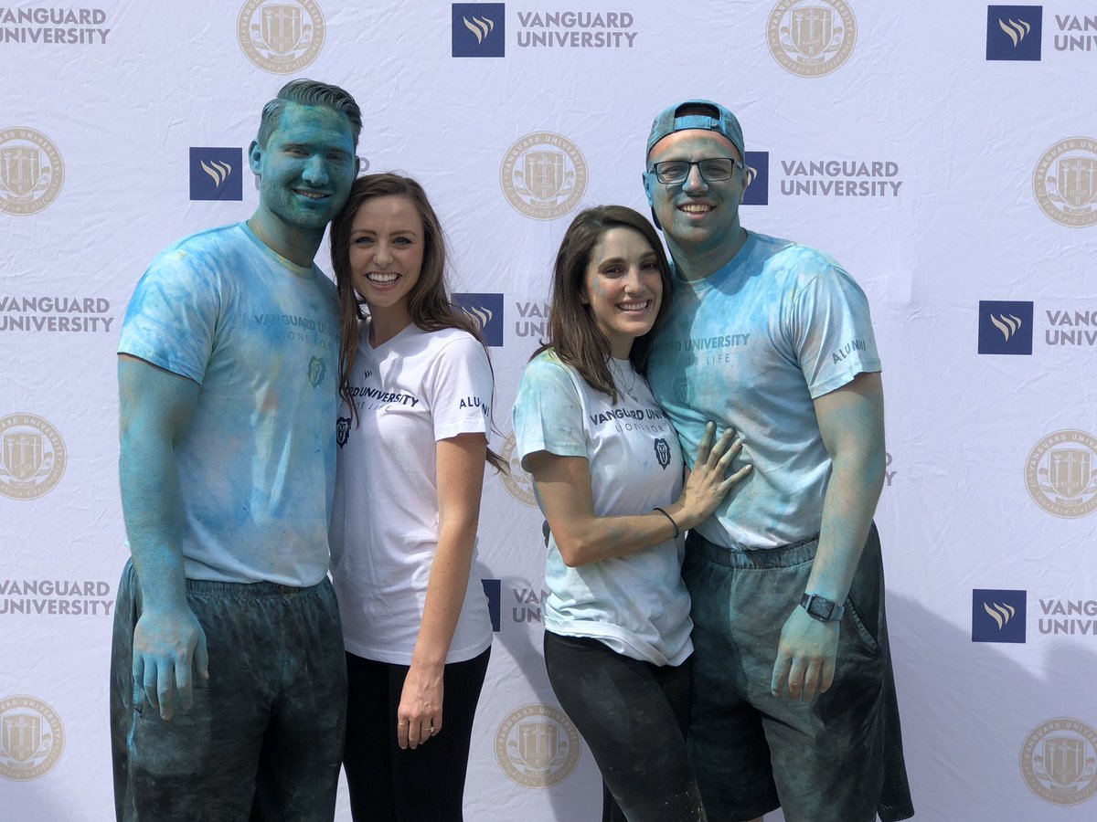 CoachJDowner's tweet photo. You could say our guys got a little carried away helping out at the Vanguard #RunForMercy... All for a good cause! #GoldPride 🦁 https://t.co/O6Turg735x