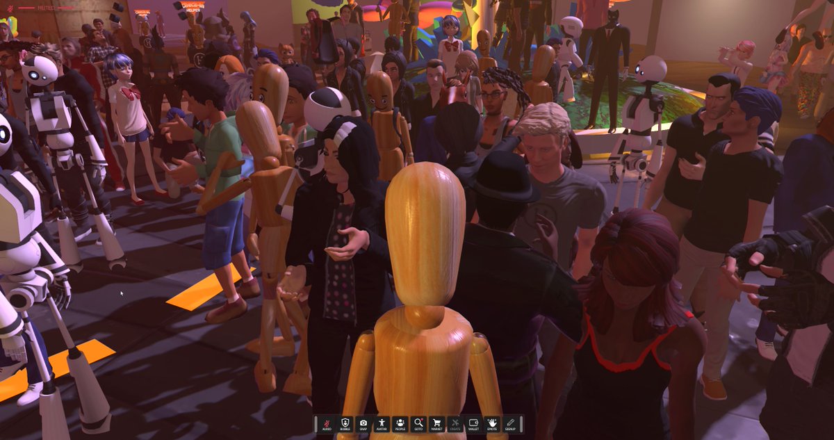 RFBWhite's tweet photo. .@highfidelityinc tried to get a shot of the masses today in #highfidelityinc with @philiprosedale @deep_rifter and a bunch of really creative people! https://t.co/537bG7ZQcK