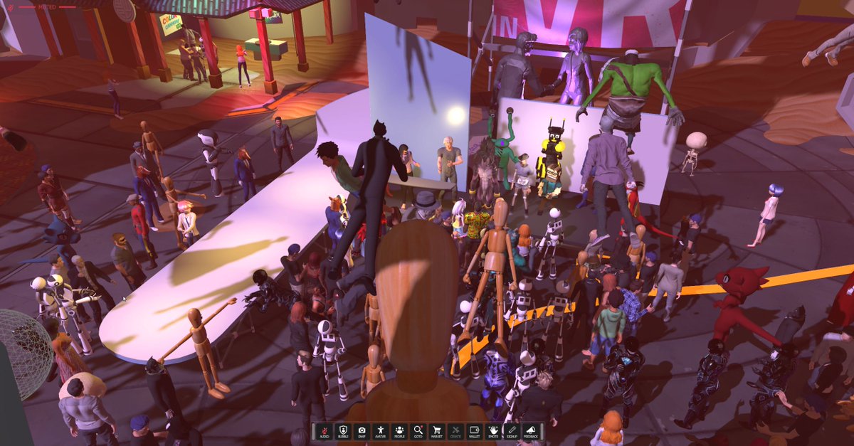RFBWhite's tweet photo. .@highfidelityinc tried to get a shot of the masses today in #highfidelityinc with @philiprosedale @deep_rifter and a bunch of really creative people! https://t.co/537bG7ZQcK