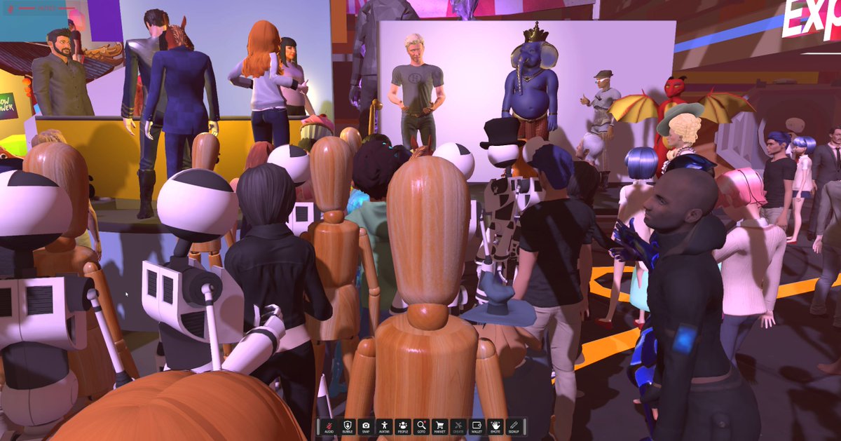 RFBWhite's tweet photo. .@highfidelityinc tried to get a shot of the masses today in #highfidelityinc with @philiprosedale @deep_rifter and a bunch of really creative people! https://t.co/537bG7ZQcK