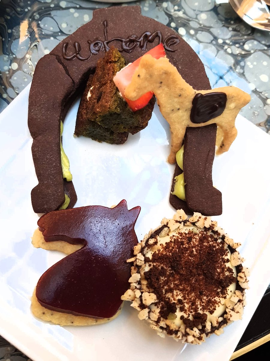 Horse themed afternoon tea at the conrad. Star of the show is the Egg Mayo Truffle Aioli Sandwich #afternoontea #yummybiscuits #lovelytea #truffleegg
