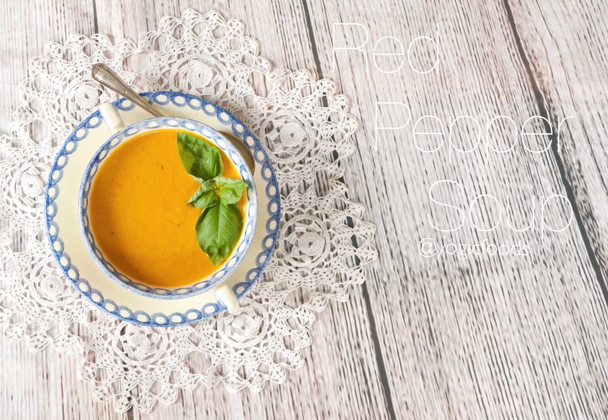 YogicFoods's tweet photo. Autumn is here, let’s make warming cozy soups like this red pepper soup to share with our loved ones. #vegetarian #vegan #soup #autumn #fall #Nodairy #noeggs #gf #yoga #yogicfoods https://t.co/SJokmAyhCU