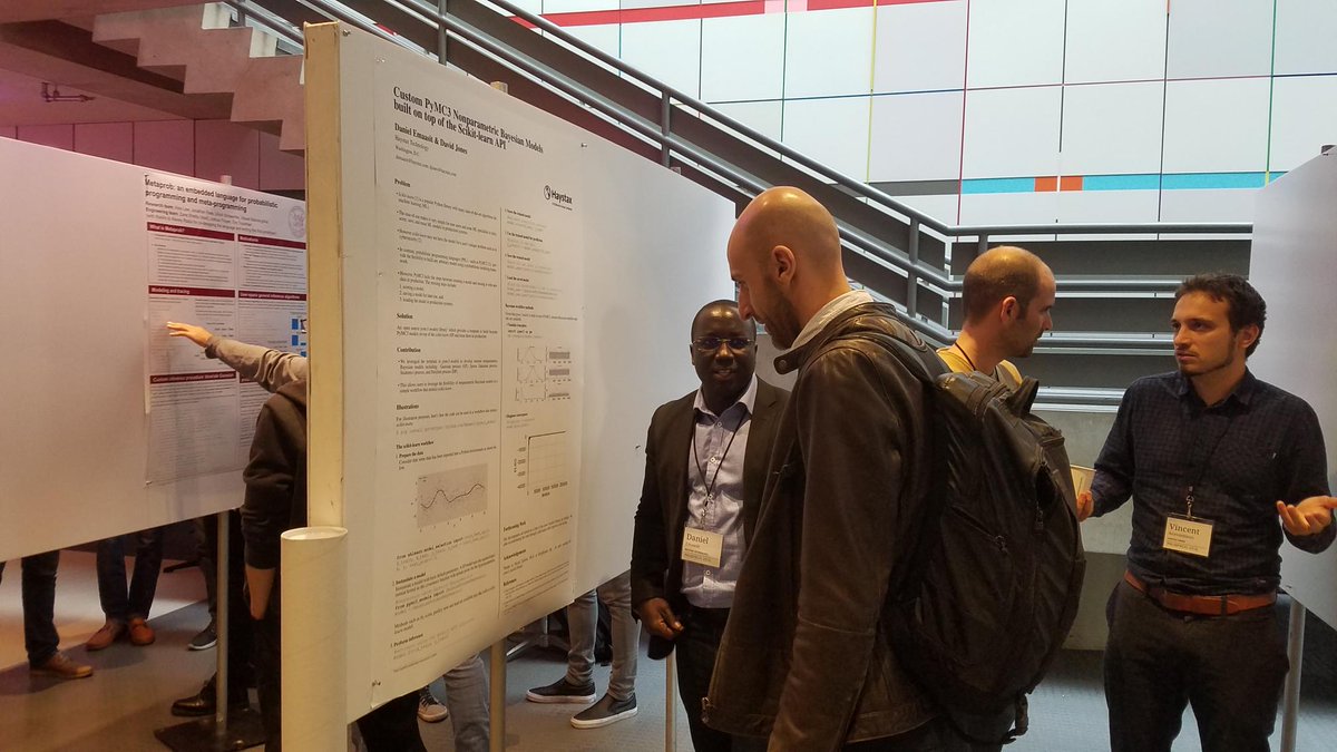 Emaasit's tweet image. Poster(ior) session at #ProbProg 
#ProbabilisticModeling #ProbabilisticProgramming