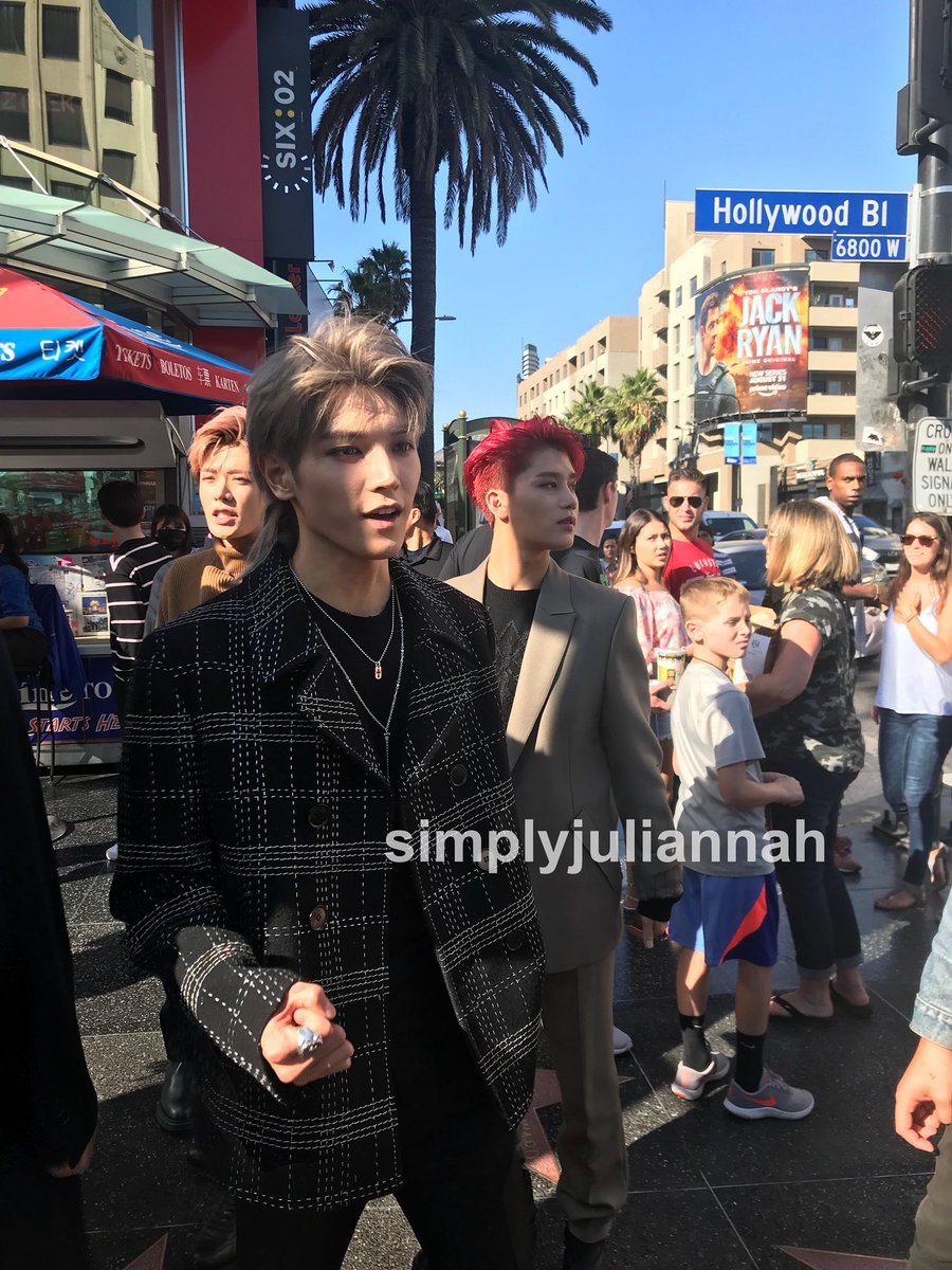 181006, a superior fantaken by simplyjuliannah with  #TAEIL's red hair, undercut with gray coat at Los Angeles while during photoshoot and filming for Flaunt Magazine. #태일  #NCT  #엔시티