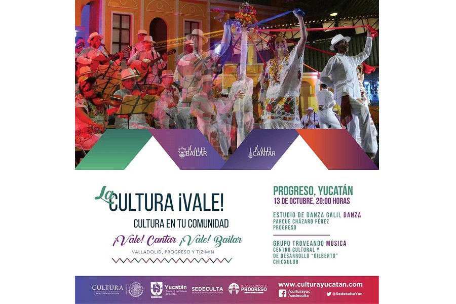 mayapoliticmx's tweet photo. PROGRESO, YUCATÁN / Dirección de Cultura invita a sus próximos eventos para apoyar al talento artístico local.>> https://t.co/inFBjmNxPc https://t.co/eEdq86mI34