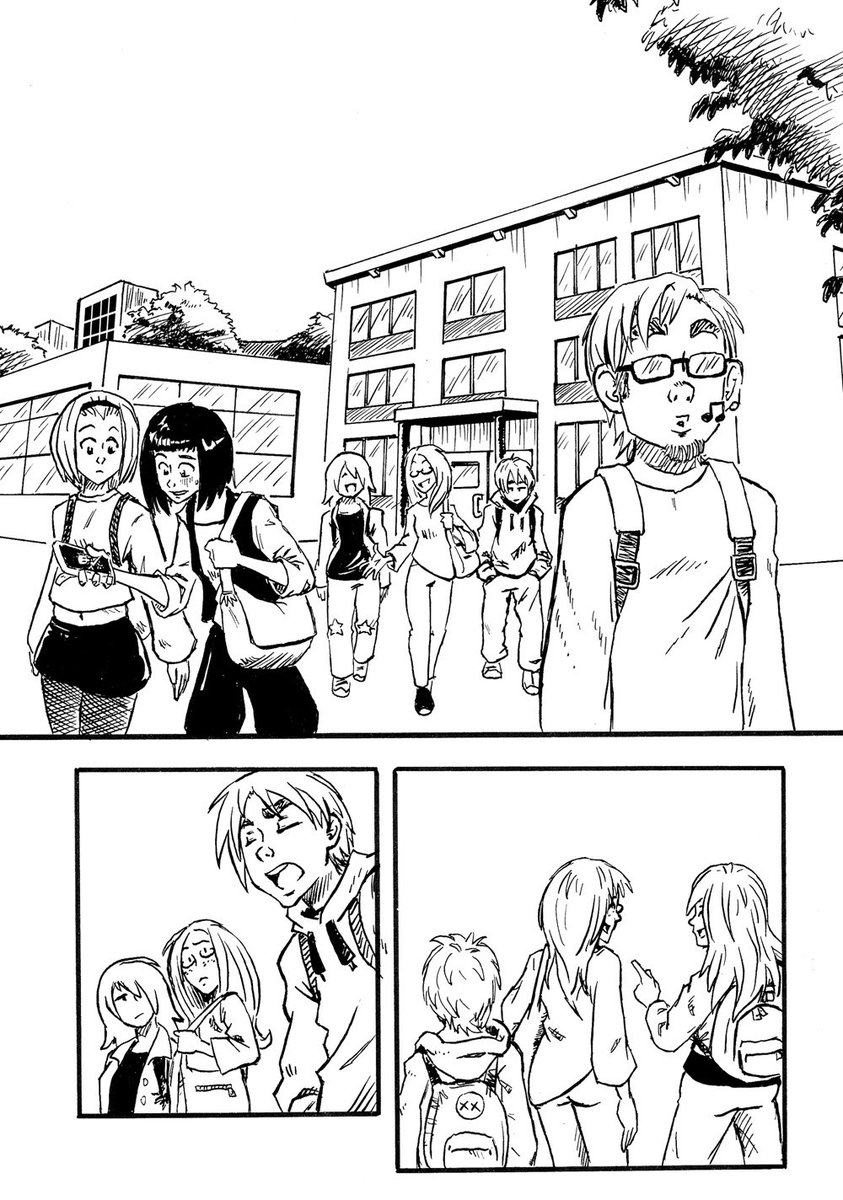 Von wegen schneller werden... Hintergründe sind doof ^^'
 Seite 6 meines #manga für den #inktober2018