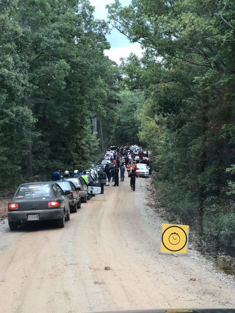 ShowMeRally's tweet photo. #RaptorSweep making all the waiting teams happy with an early #TrickOrTreat while waiting on Stage 6 @ShowMeRally #ShowMeRally #100awPRG https://t.co/ZljRqftu7J