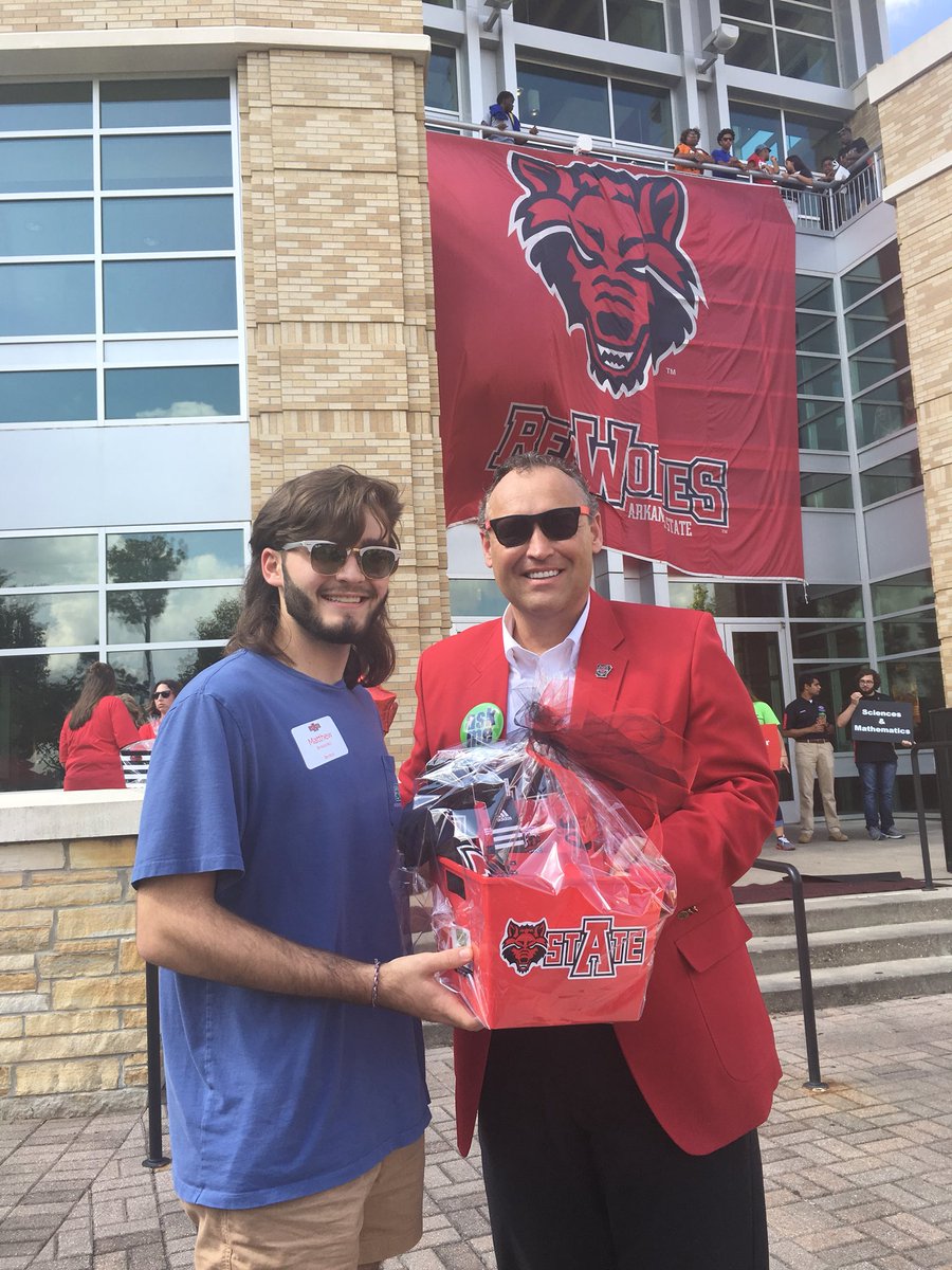 AStateAdmission's tweet photo. Congratulations to all of our giveaway winners from Pack Preview today! We are so excited for these future Red Wolves! https://t.co/UgozRF7ryC