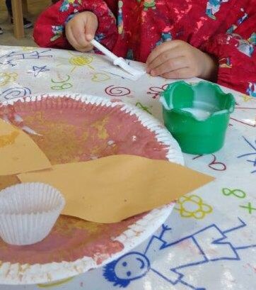 Little Star hands, all settled in and busy <a href="/MinorsNursery/">The Minors Nursery School</a> making their own rose scented playdough and creating owls!
