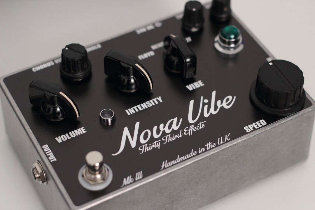 thirtythirdfx's tweet image. Just finished a Nova Vibe Mk 3. Contact thirtythirdeffects@gmail.com if interested.