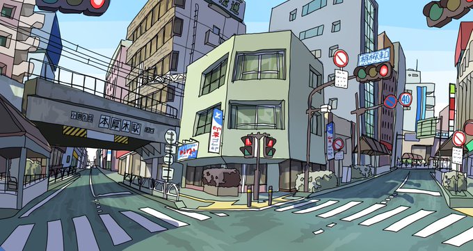 「横断歩道 昼間」のTwitter画像/イラスト(古い順)