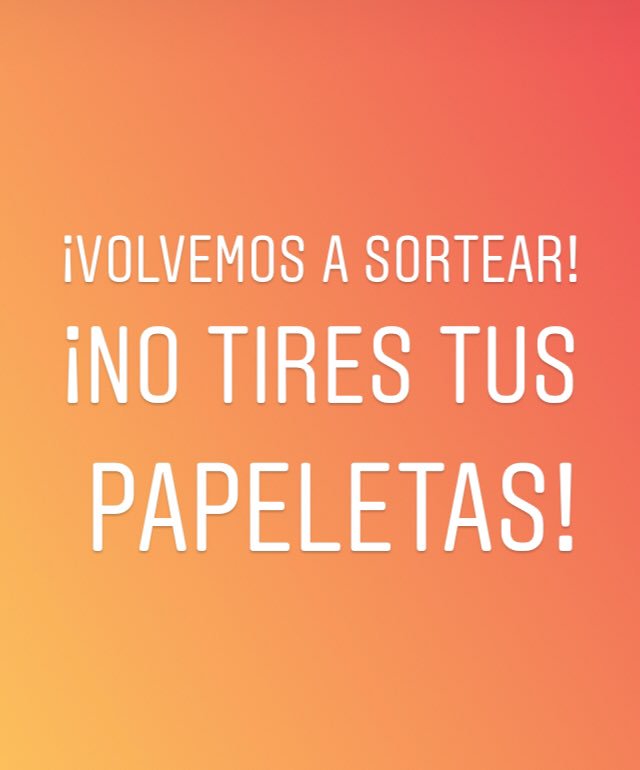 echauncapote's tweet photo. ⚠️⚠️⚠️ IMPORTANTE ⚠️⚠️
¡No tires tus papeletas papeletas!
Volvemos a poner en juego las muletas no premiadas.
@JtaurinaSA @HDespojado 
⬇️⬇️⬇️⬇️⬇️⬇️⬇️⬇️⬇️⬇️ https://t.co/ib7N5KsYsQ