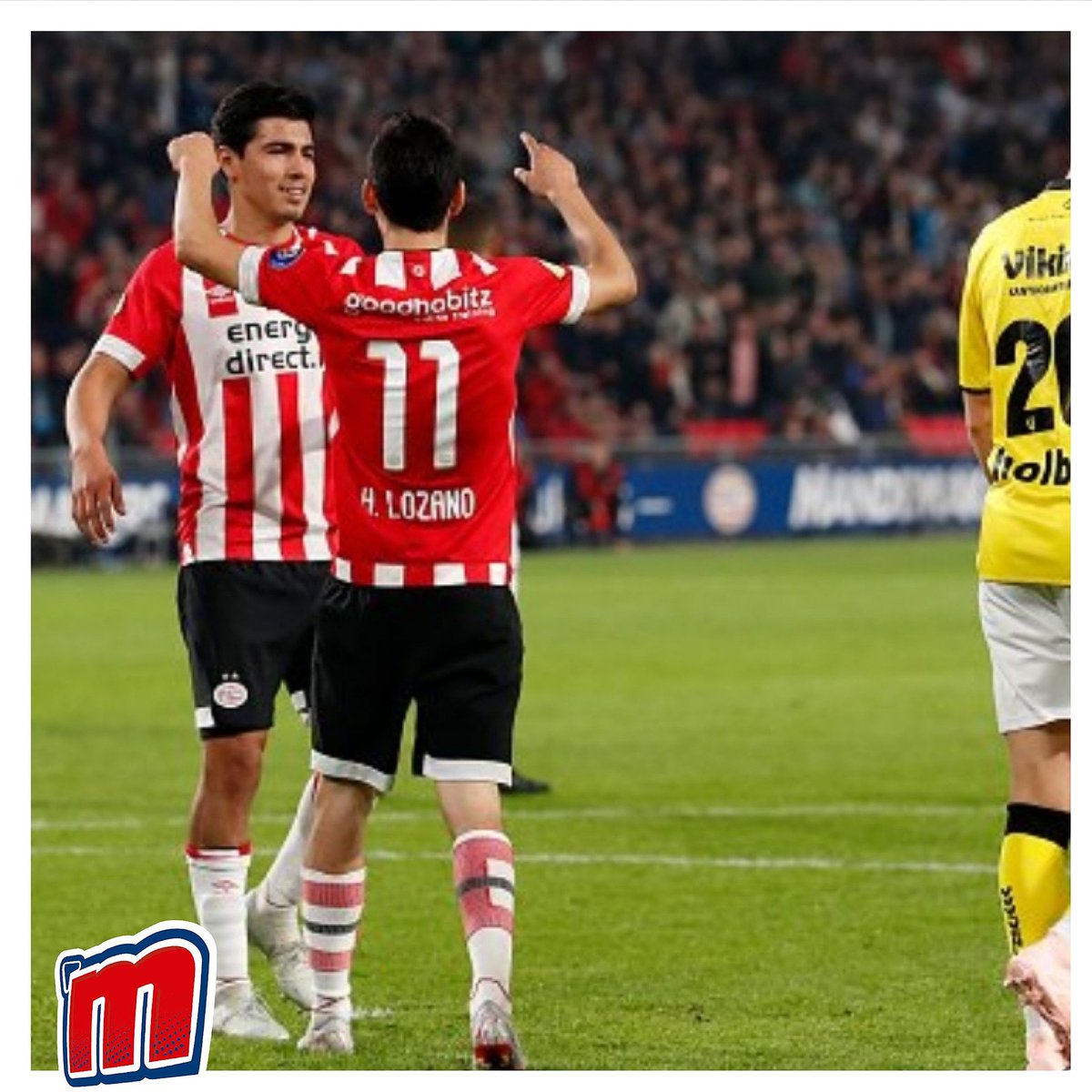 mobsmx's tweet photo. ¡LA SIGUEN ROMPIENDO!

Con doblete de @hirvinglozano y uno mas de @gutigalaviz  el @psv  venció 4-0 al @vvv_venlo_1903. https://t.co/X9AKue1SKG
