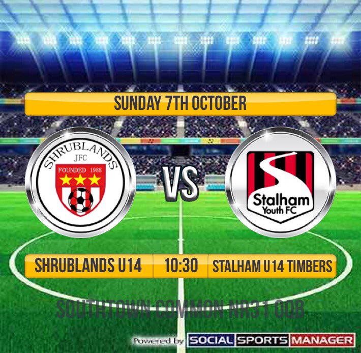 ShrubsU18sReds's tweet photo. 📆 Sunday 7th October
🏆 @NSYFL U14 Div 2
⌚️ 10.30 KO
⚽️ @JfcU14s vs Stalham Youth https://t.co/b5CA13RI74