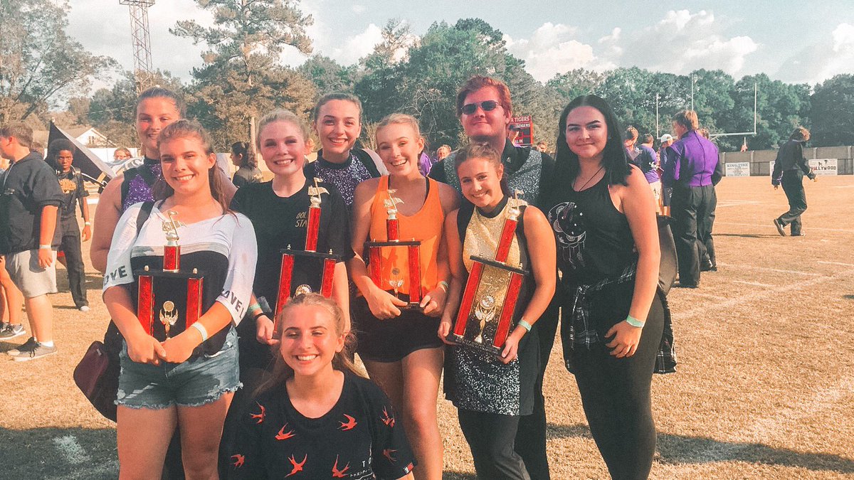 We did it again, but this time x2 !!!!!! Not only did we get best in class Colorguard but we also got Best in class DANCE-LINE !! ✨  I’m so proud of our band for getting the best in class trophies &amp; super proud of the percussion for their best in class award #bbcband #emanuwall